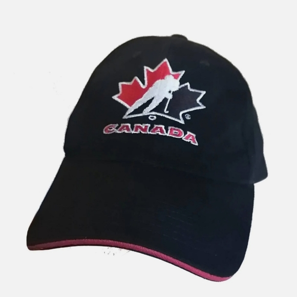 Sport Hockey Canada Black Adjustable Cap - Picture 1 of 4